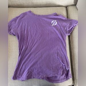 Peloton Lavender Vintage Short Sleeve Tee, Size Small, GUC